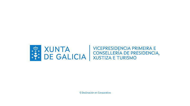 arquitectura de marca con el escudo de xunta galicia