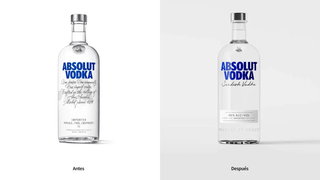 botella de Absolut
